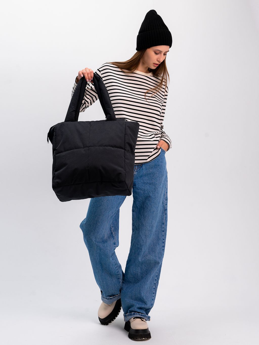 Сумка-шоппер Зима бежевый - Yollochka фото 23