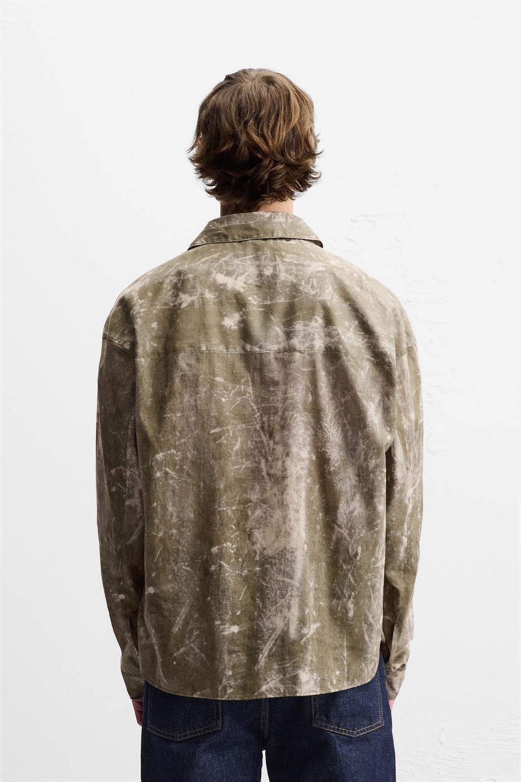 TIE-DYE FLOWING SHIRT - Zara фото 3