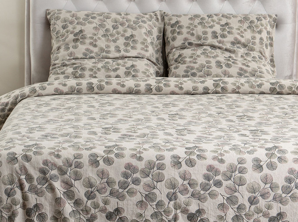 Комплект постельного белья 24С185-ШР/у/уп.кор/ст 215*175 "Эвкалиптус" цв. 1 рис. 202