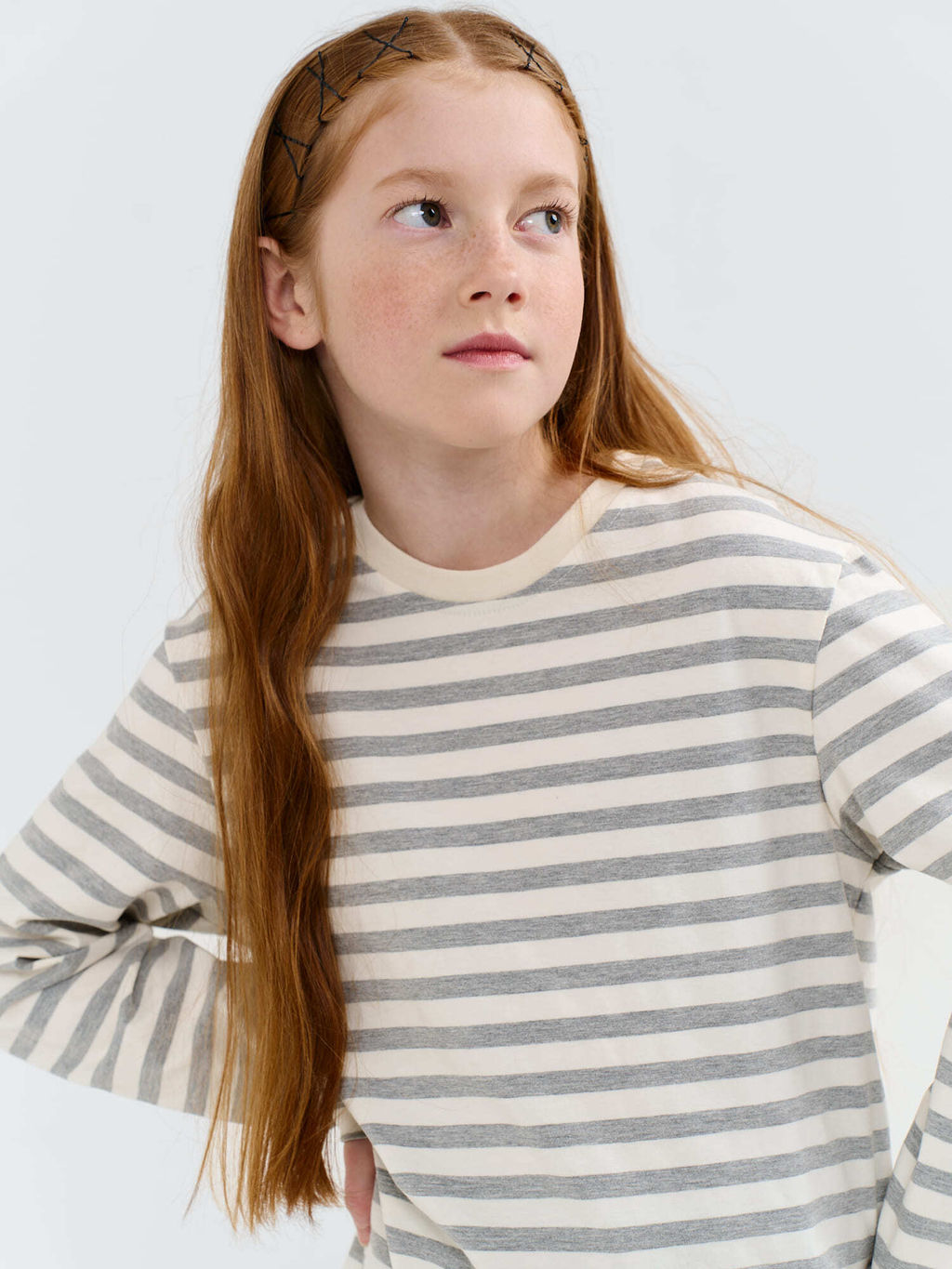 Лонгслив Полоска Пепел 7+ - Bungly фото 4