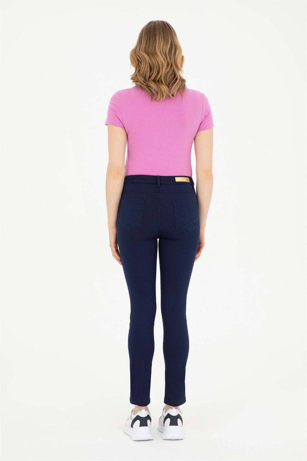 Женские темно-синие брюки из плотной ткани Неожиданная скидка в корзине - U.s. polo assn фото 4