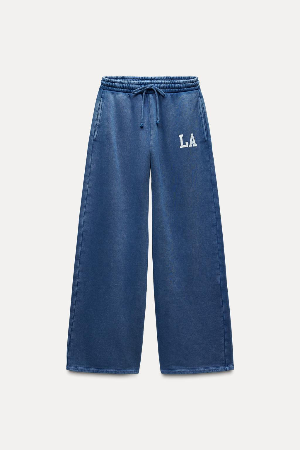 VARSITY WASHED EFFECT JOGGERS - Zara фото 5