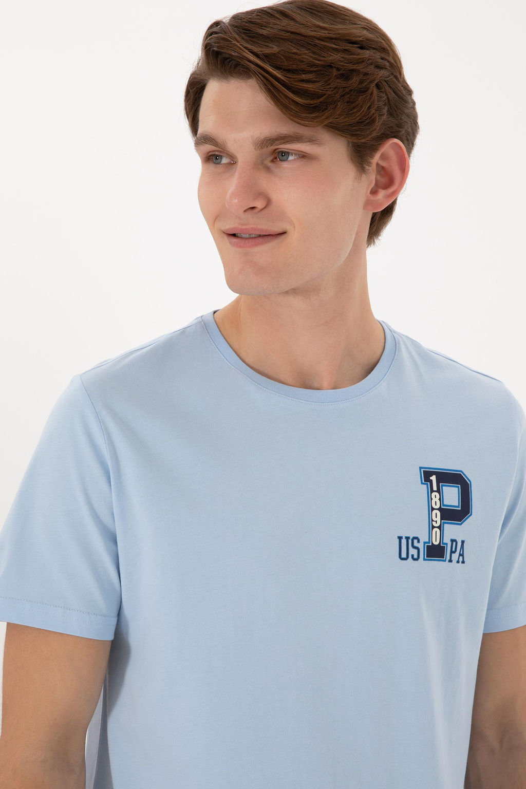 Erkek Bisiklet Yaka A__k Mavi Ti__rt Sepette S_rpriz _ndirim - U.s. polo assn фото 2