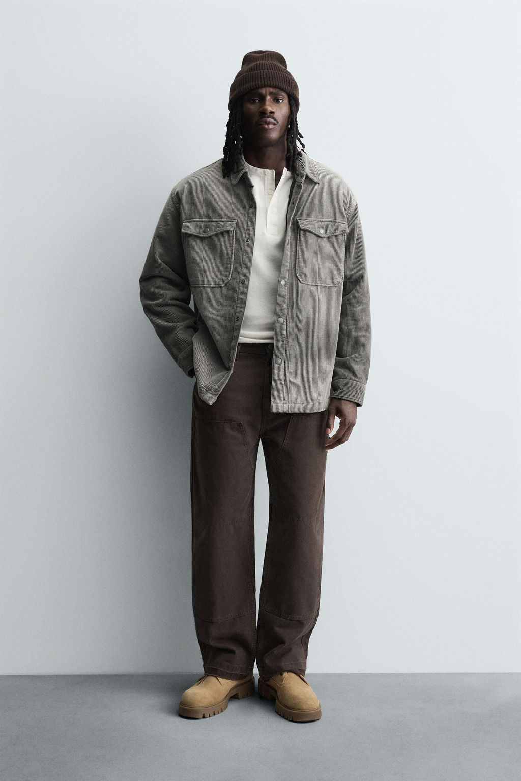 WASHED CORDUROY OVERSHIRT