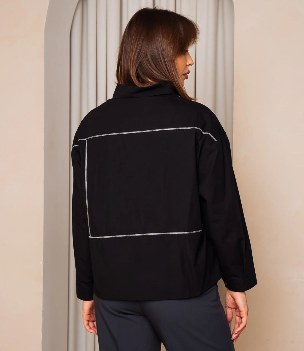 Рубашка #КТ2225 (3), чёрный - Dommod фото 3