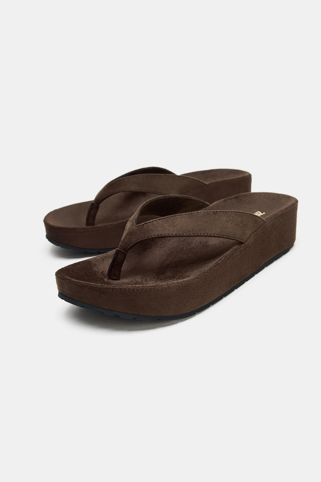 SANDALIA PLATAFORMA TIRA / Marr?n - Zara фото 4