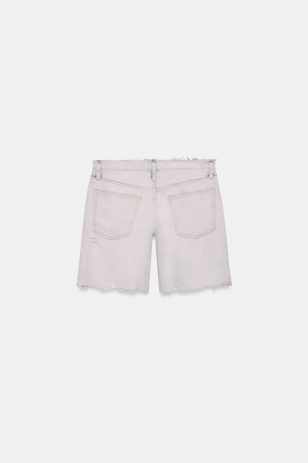 BERMUDA DENIM TRF TIRO MEDIO / Malva - Zara фото 7