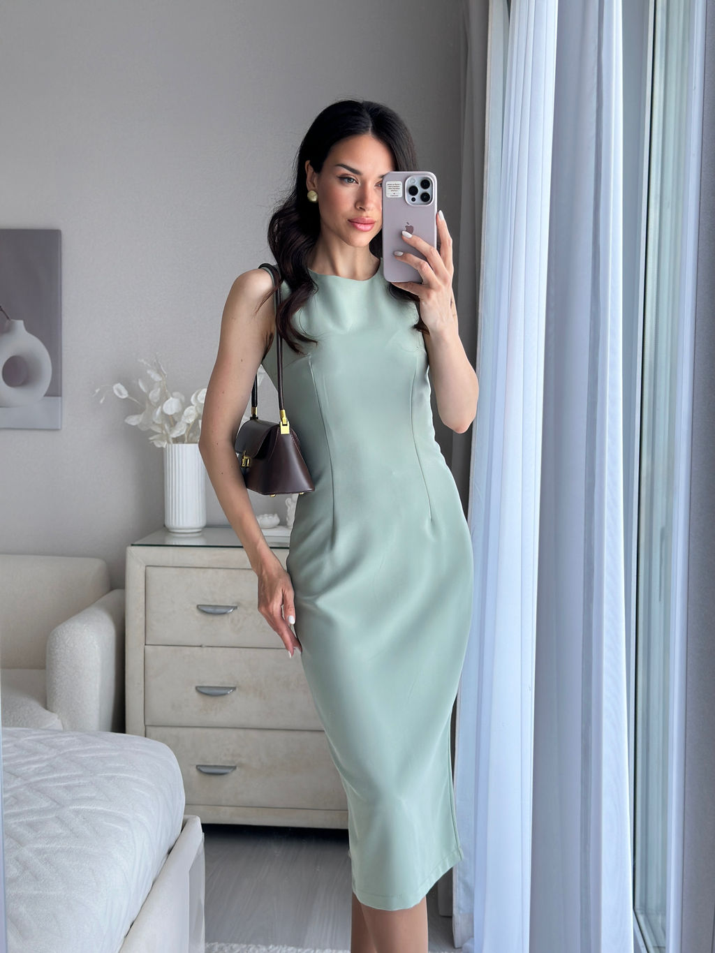 Платье Ассия (фисташковый) - Nadi bordo фото 7