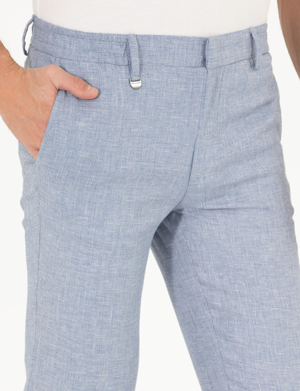 A__k Mavi Keten Kar___ml_ Jogger Kuma_ Pantolon - Pierre cardin фото 6