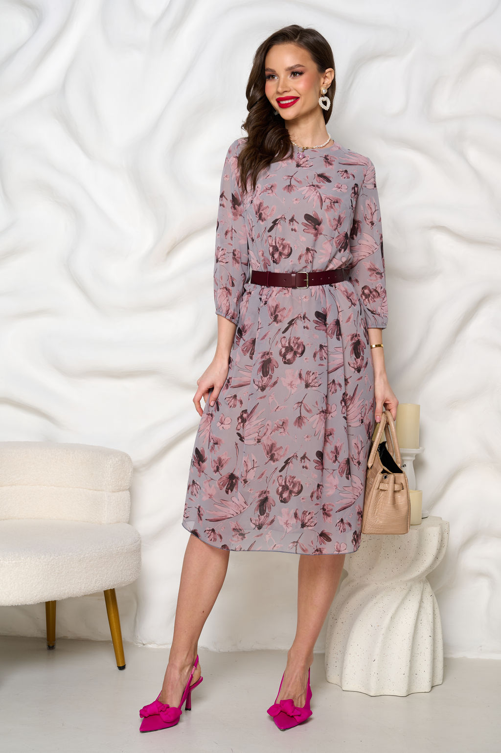 Платье Bellovera 17П6201 розовый