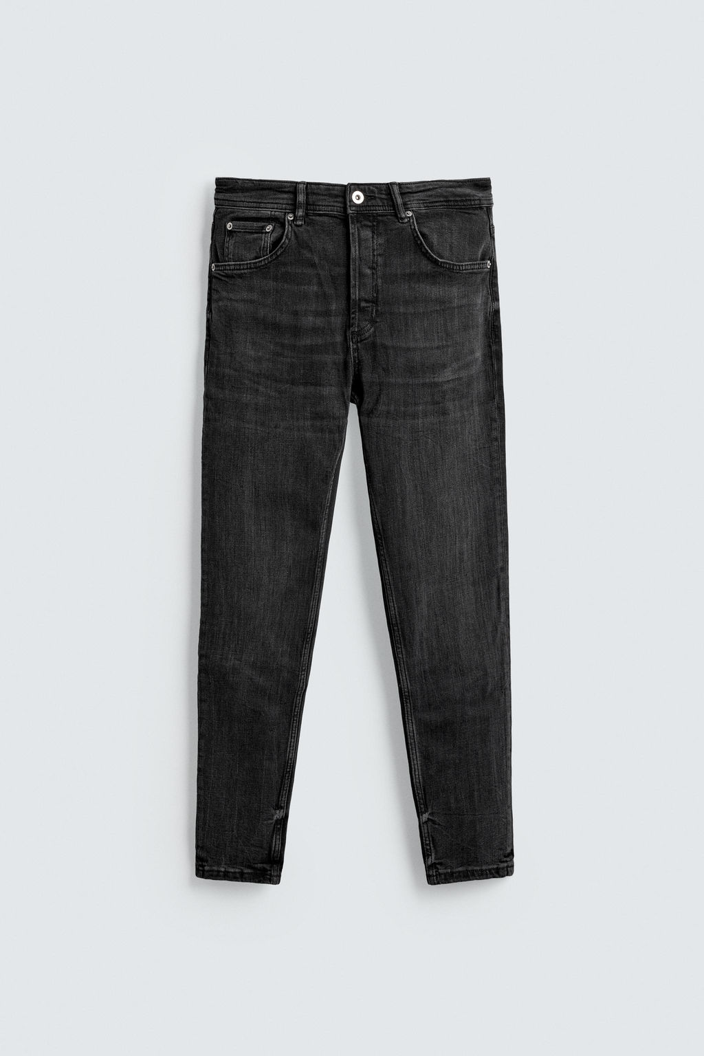 JEANS SKINNY CROPPED FIT / Carb?n - Zara фото 7