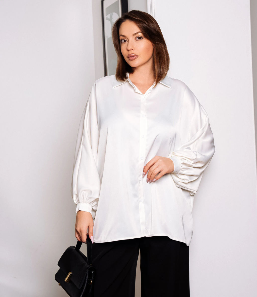 Блуза #КТ3388 (1), молочный