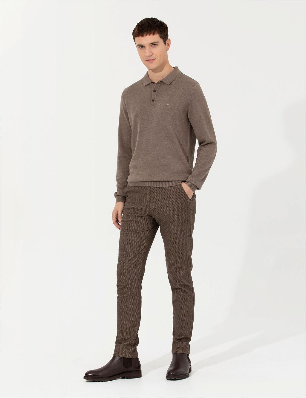Vizon Slim Fit Kanvas Pantolon - Pierre cardin фото 3