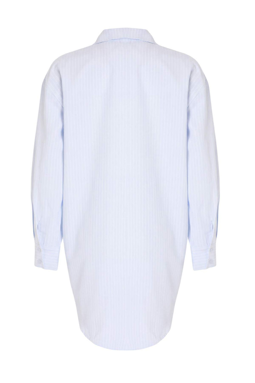 Yesil-Cok Renkli Cizgili Dokuma 100% Polyester Gomlek TBESS26GO00015 - Trendyolmilla фото 6
