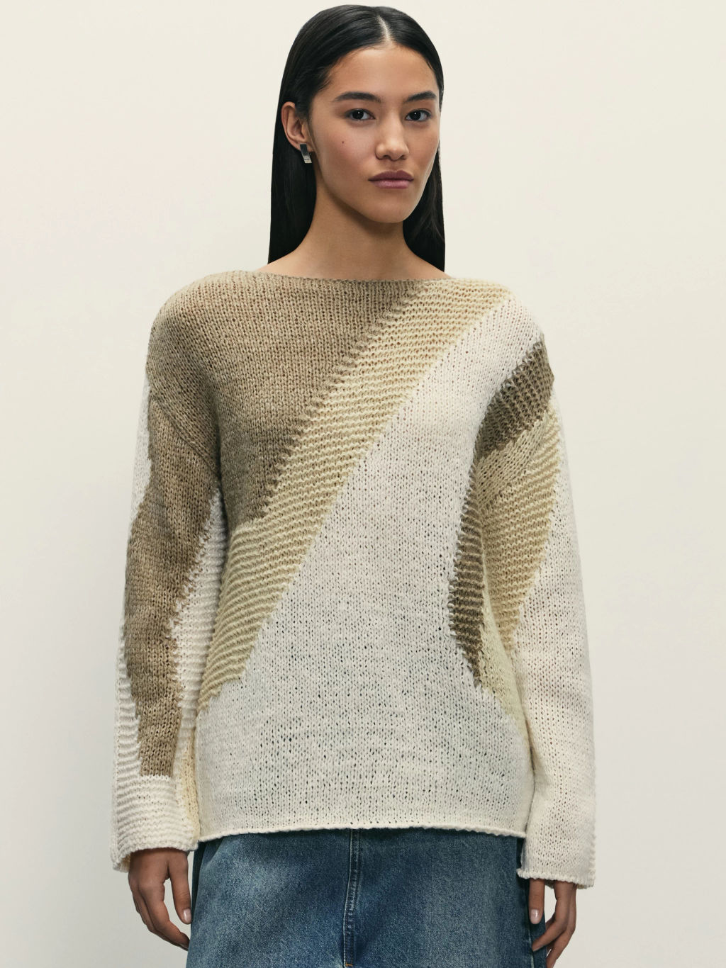 Джемпер с абстрактным рисунком / Zarina  фото 3