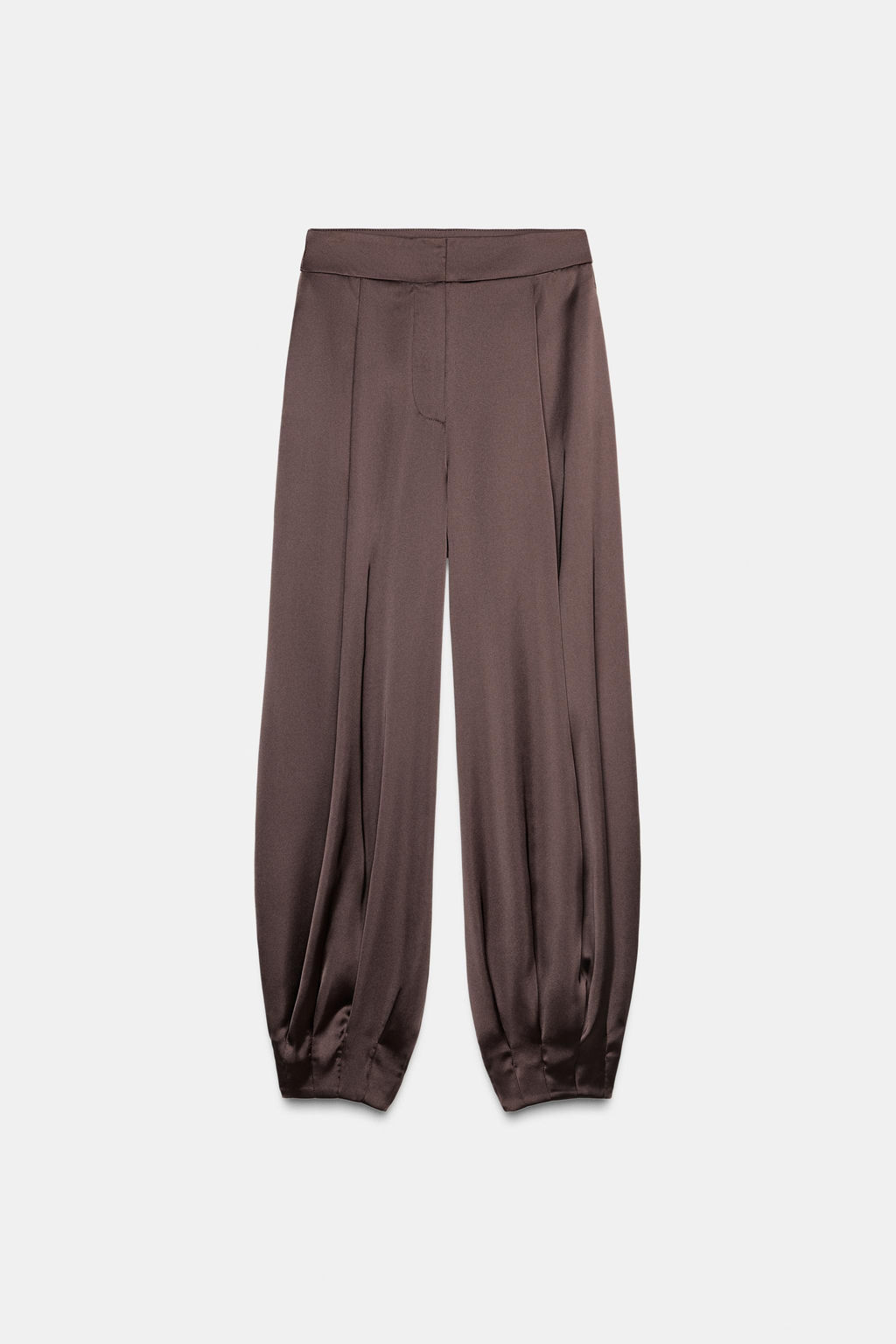 SATIN BLOOMER TROUSERS - Zara фото 9
