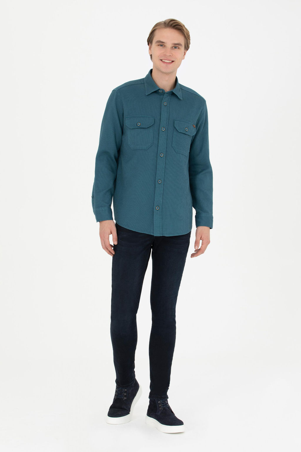 Мужская рубашка Petrol с длинным рукавом - U.s. polo assn фото 11