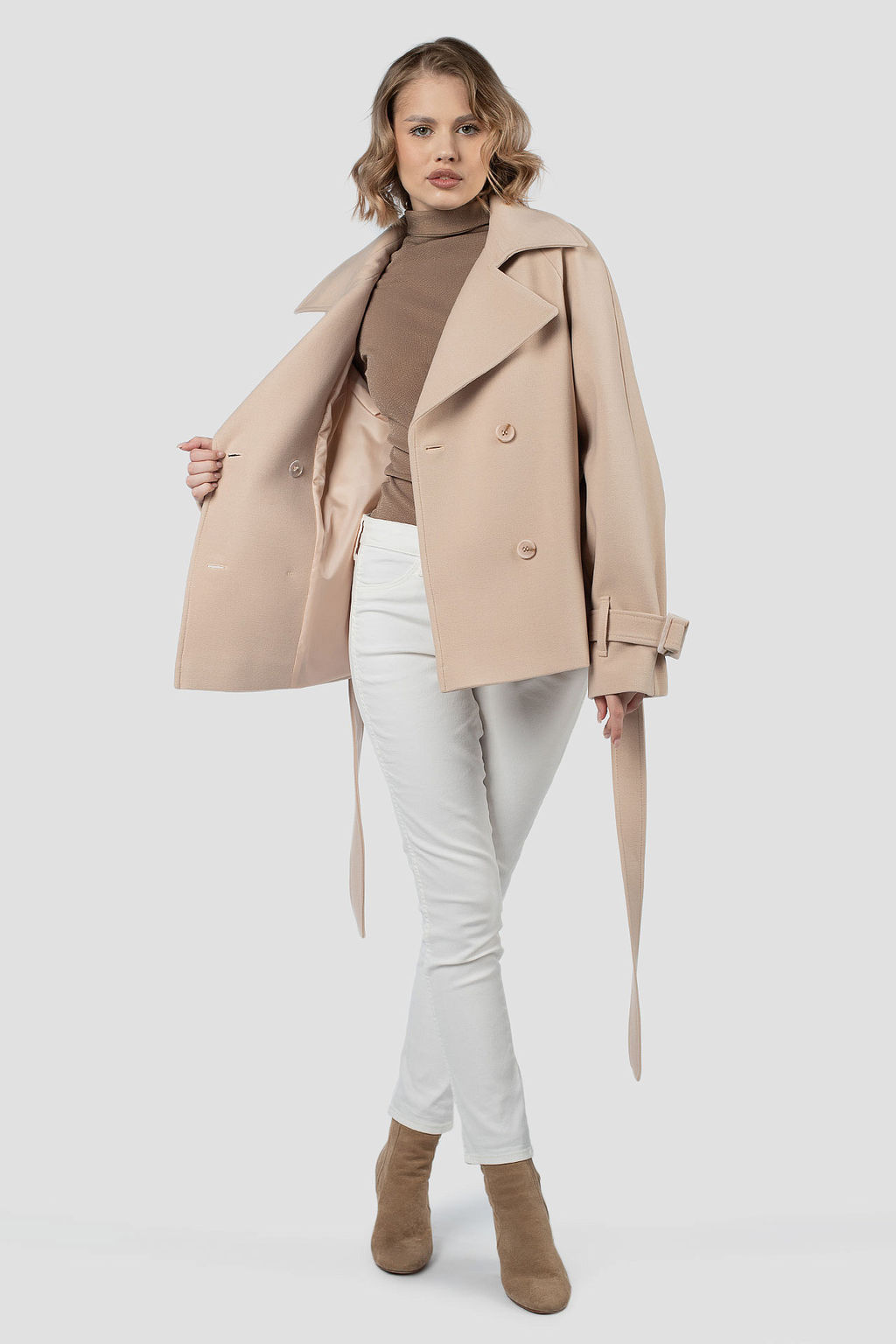 Пальто женское демисезонное (пояс)