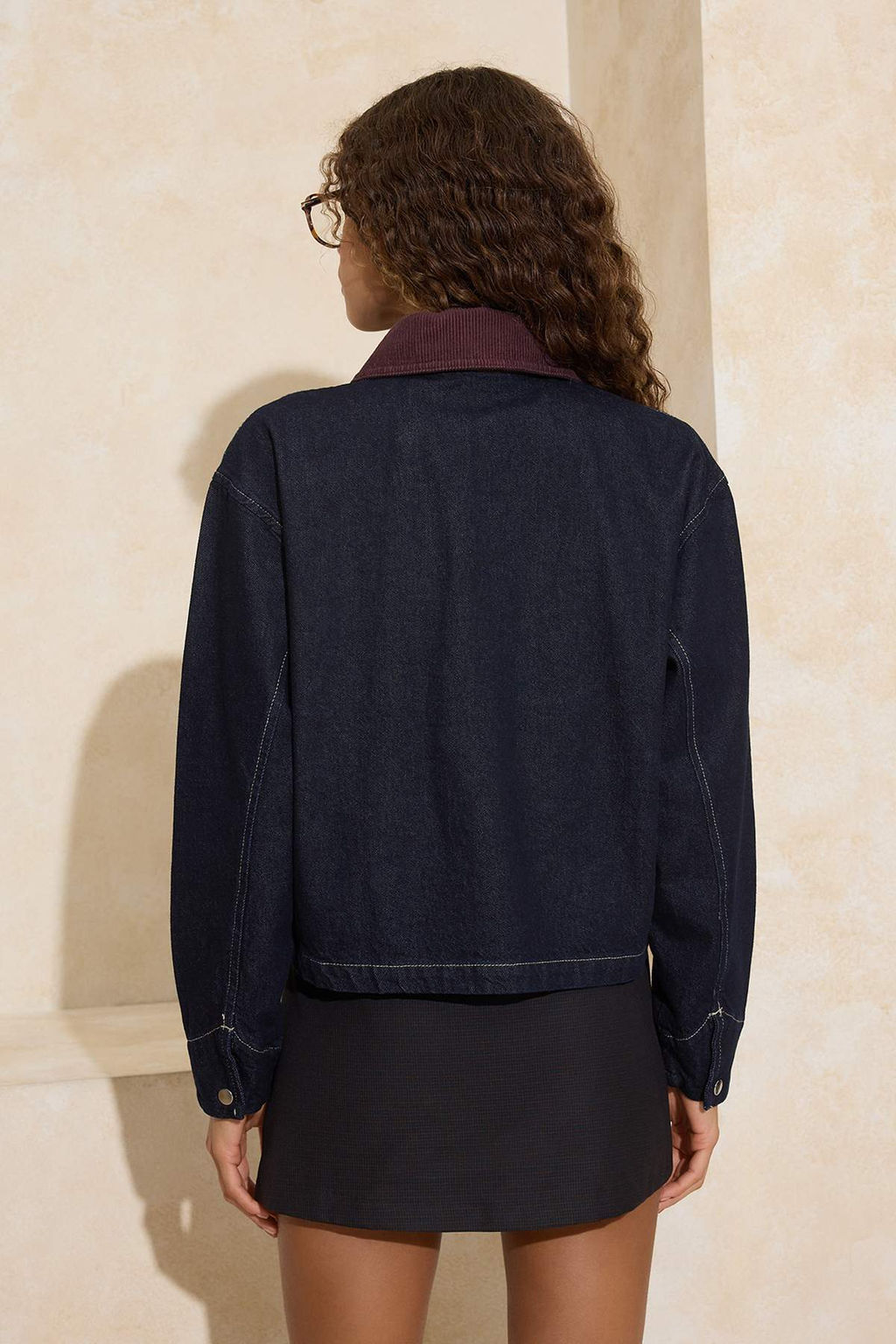 Mavi Yaka Detayl? Oversize 100% Pamuk Denim Ceket TWOSS26CE00002 - Trendyolmilla фото 8