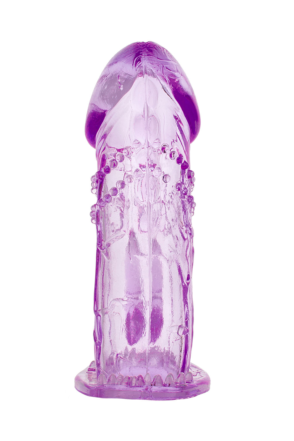 Насадка на пенис TOYFA, TPE, фиолетовая, 13 см  фото 2