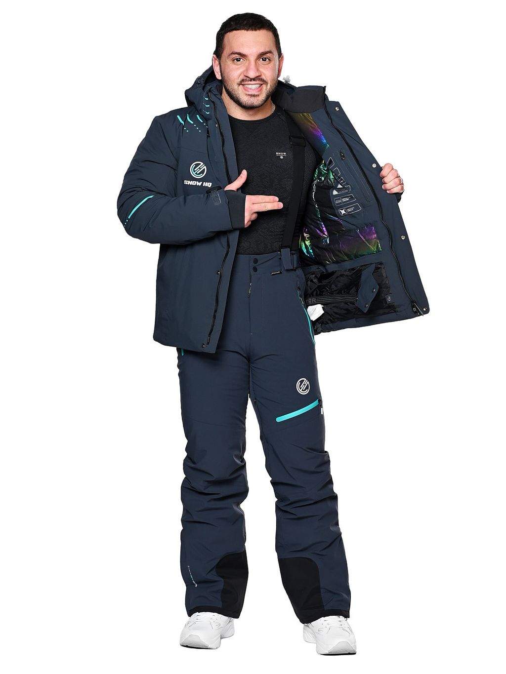 Костюм A-8987 Темно-серый