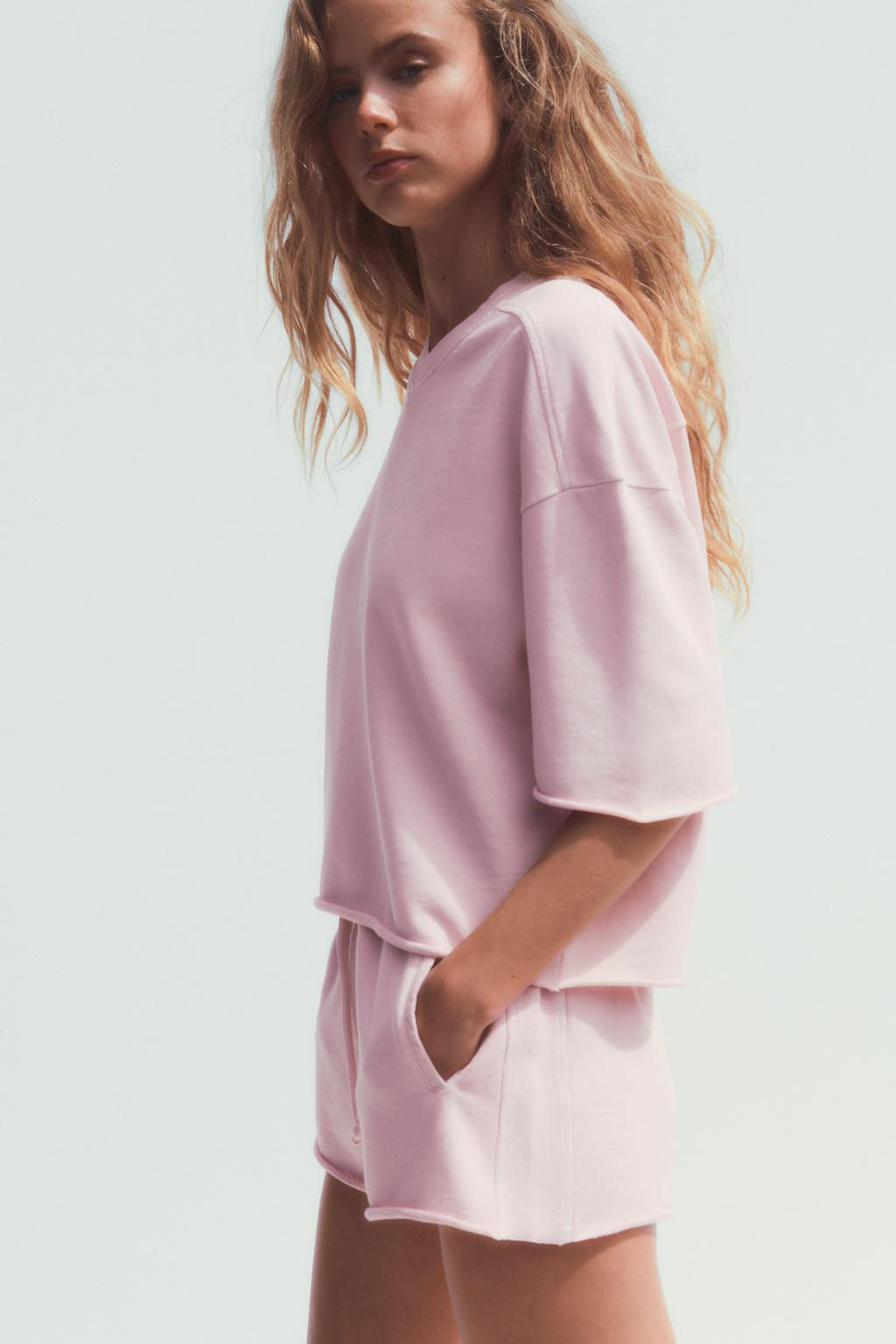 WASHED-EFFECT PLUSH SWEATSHIRT - Zara фото 4