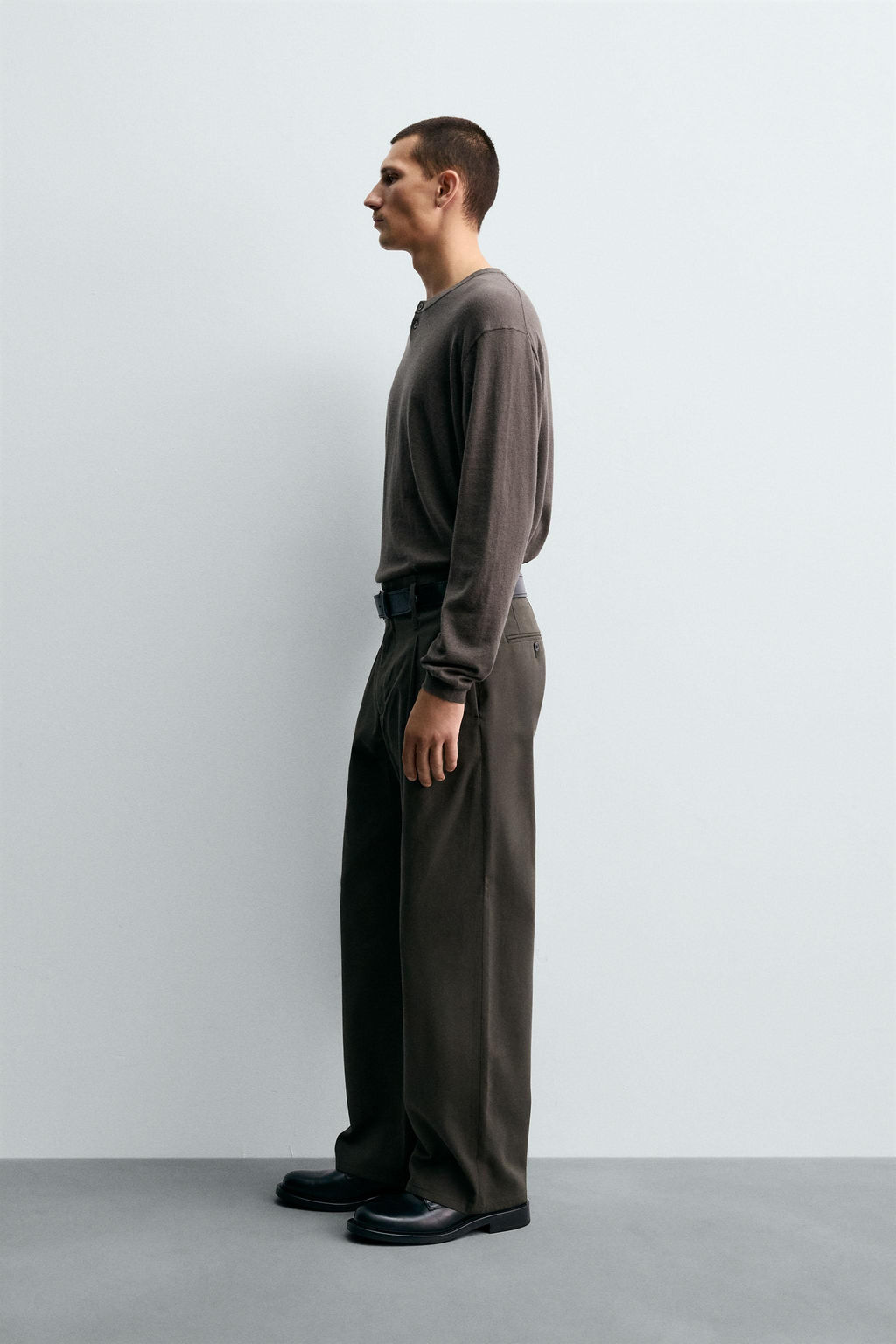 COTTON-VISCOSE PLEATED TROUSERS - Zara фото 4