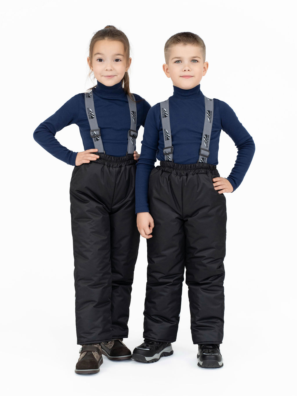 10-031/1 Брюки дет. (зима) черный (110-116)