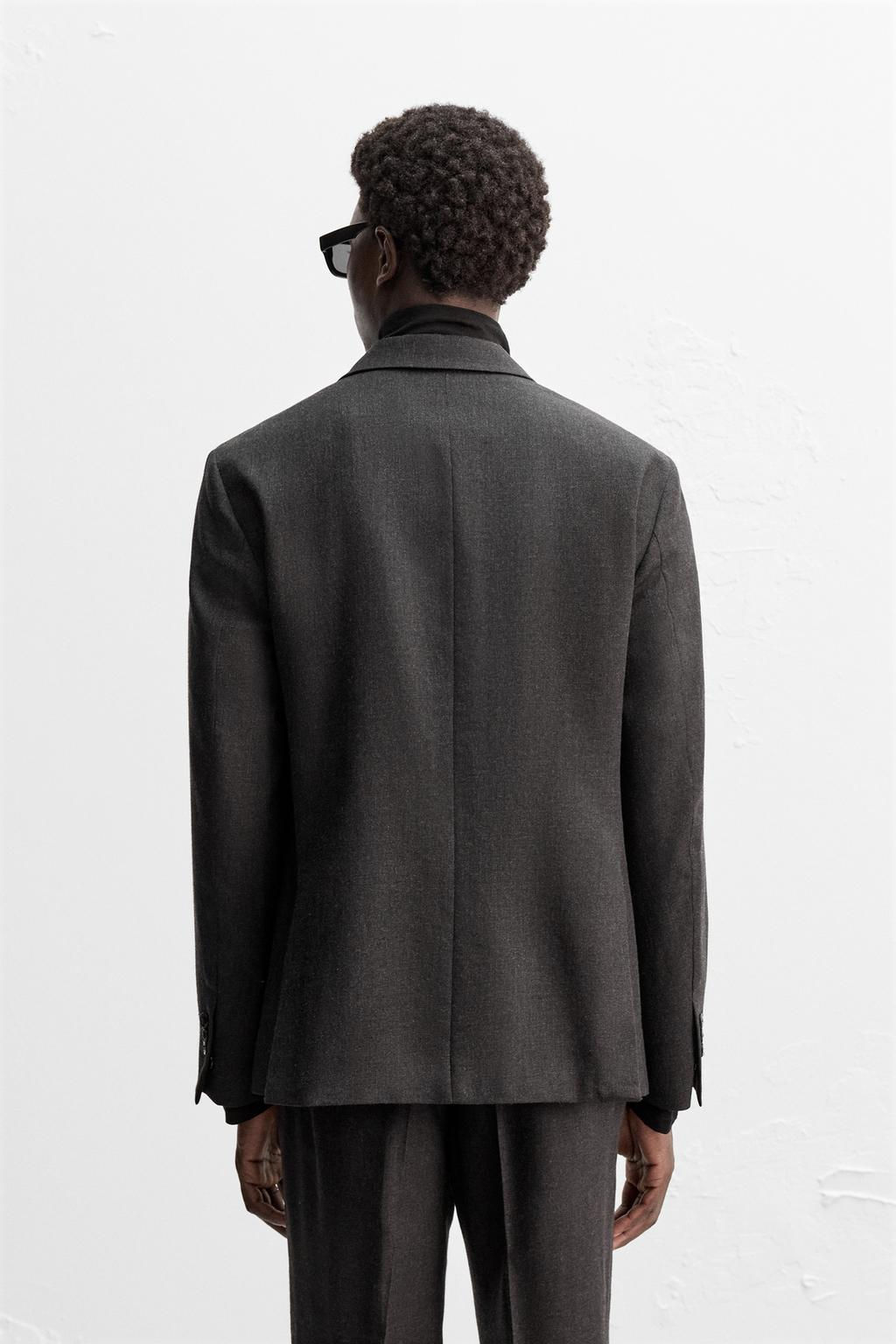 100% WOOL SUIT BLAZER - Zara фото 3