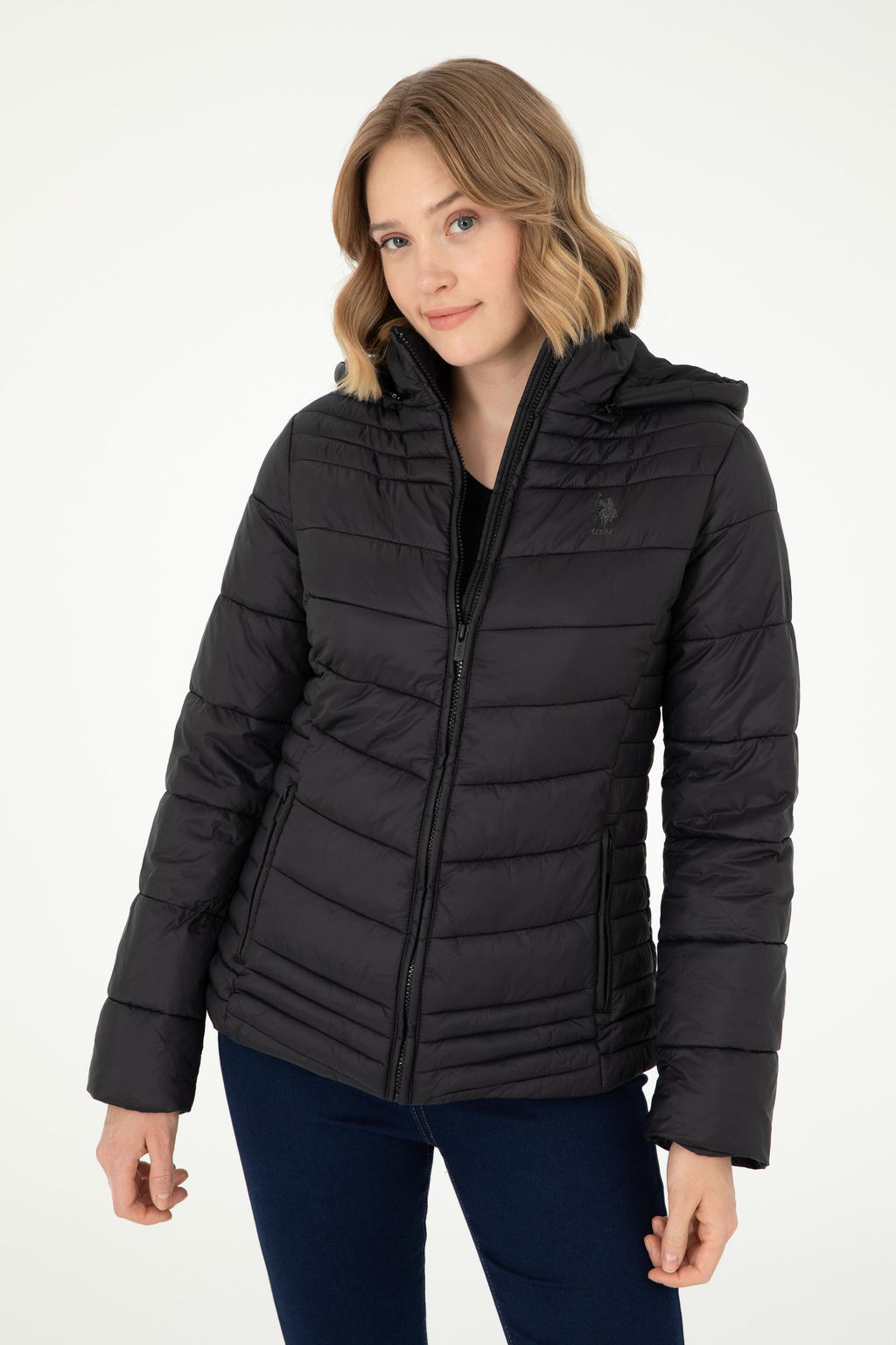 Женское черное пальто Неожиданная скидка в корзине - U.s. polo assn фото 3