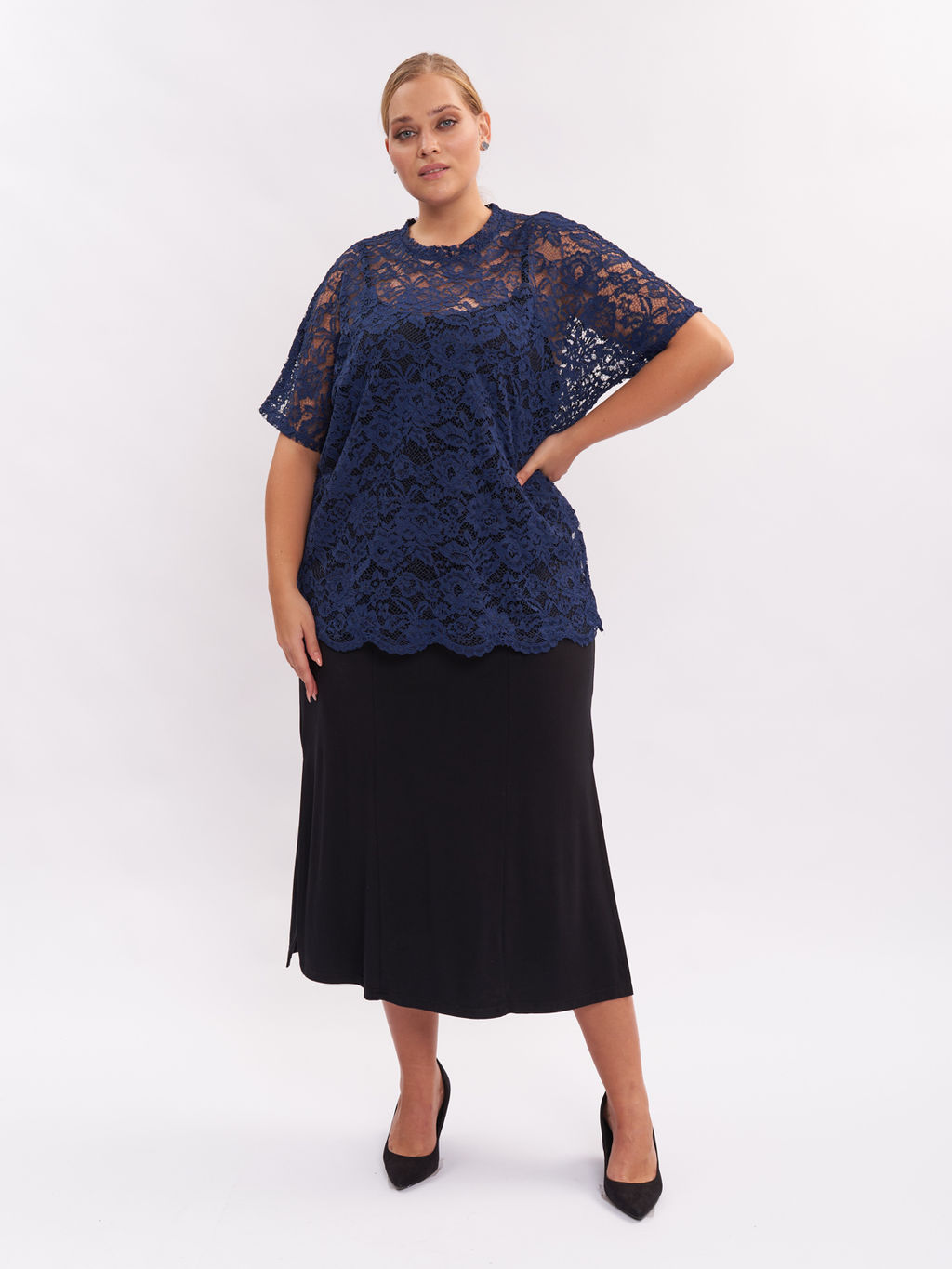 Блузка из гипюра BL42809DBL05 - Артесса фото 2