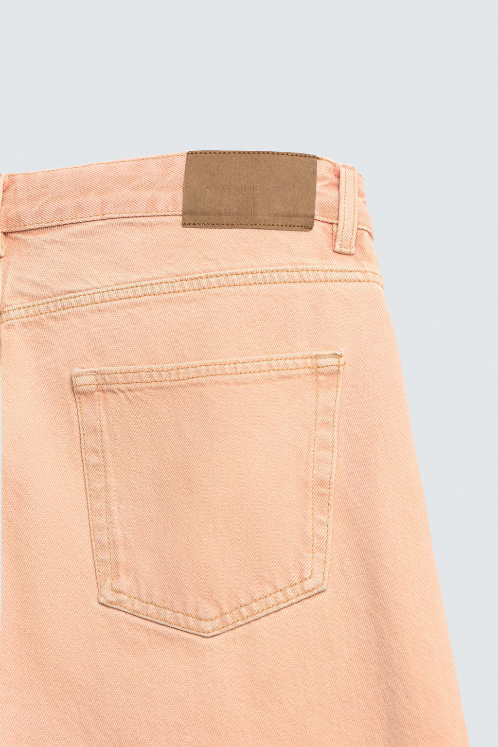 JEANS STRAIGHT FIT COLOR LAVADO / Naranja - Zara фото 10