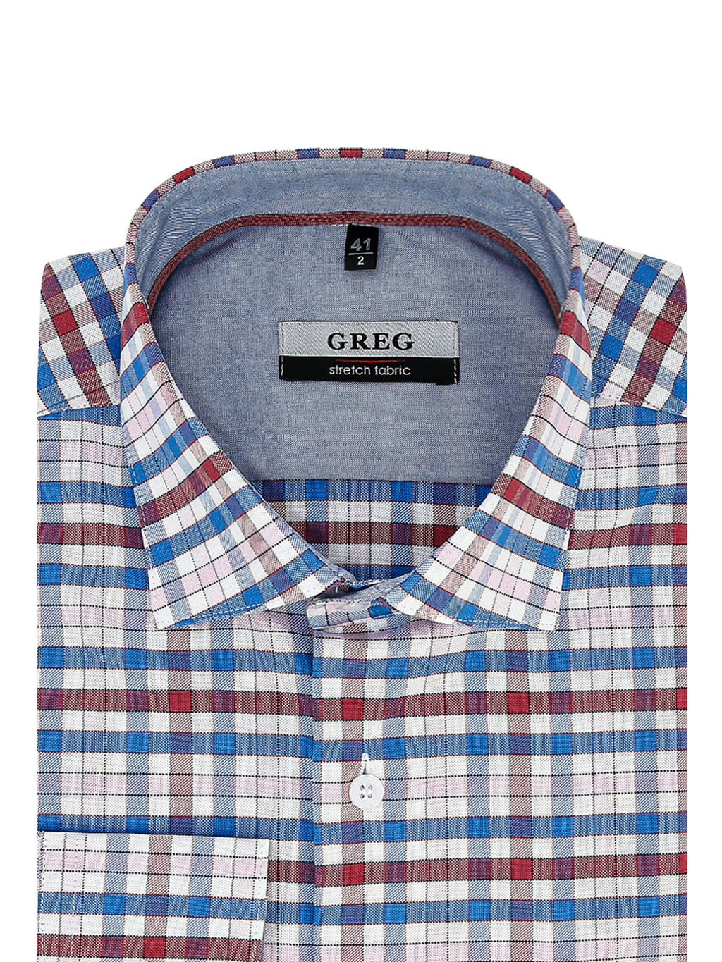 Сорочка мужская длинный рукав GREG 265/117/1166/1p STRETCH  фото 2