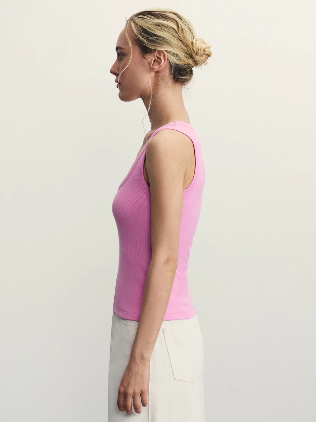 Базовый топ в рубчик / Zarina  фото 4