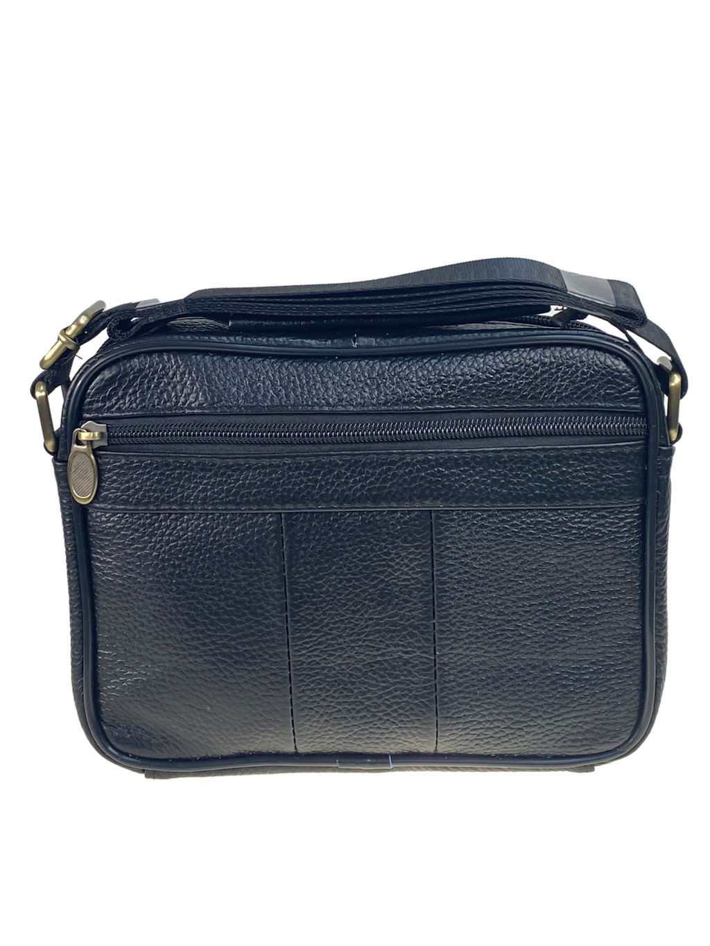 Сумка мужская из натуральной кожи, цвет черный - Greta фото 2