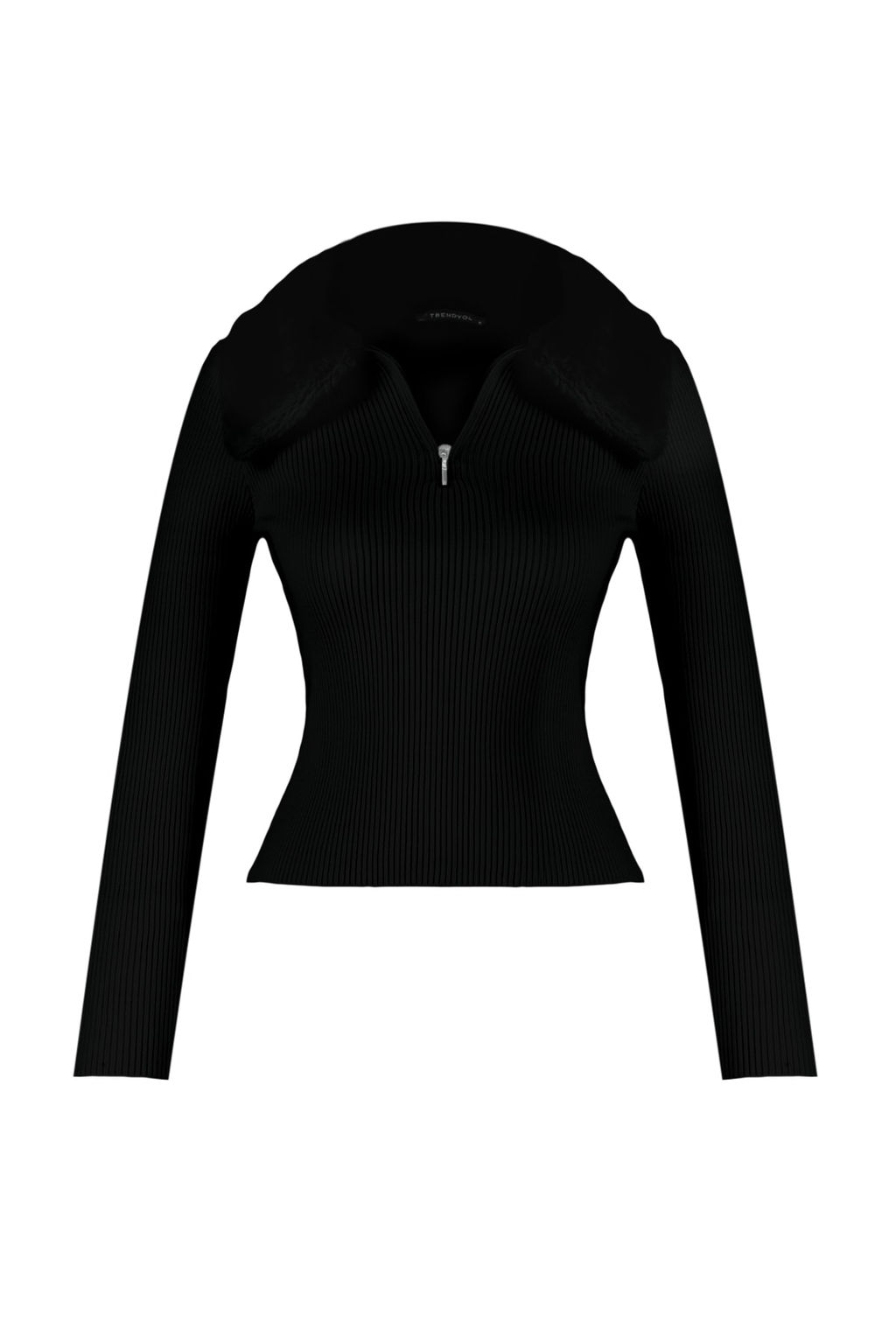 Pudra Polo Yaka Suni Kurk Detayl? Triko Kazak TWOAW24KZ00204 - Trendyolmilla фото 14