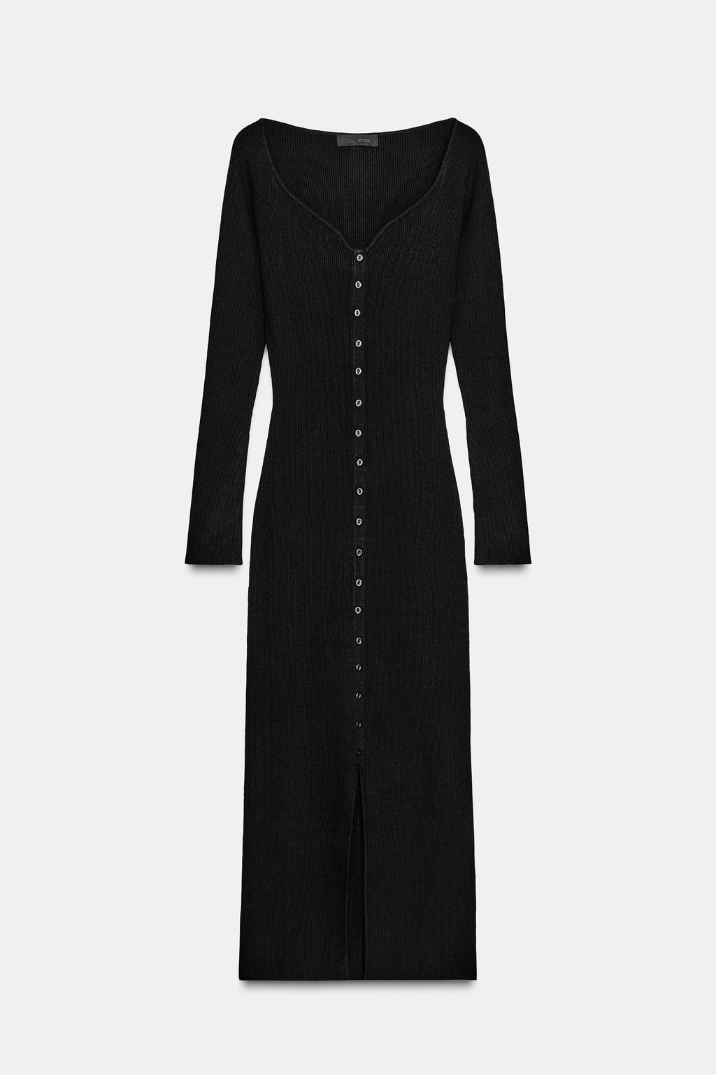RIB KNIT MIDI DRESS - Zara фото 6