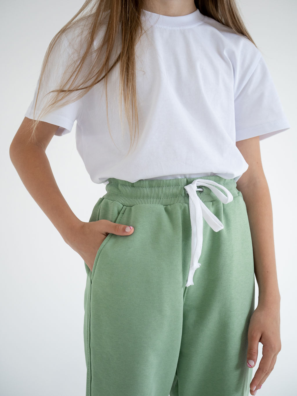 Джоггеры трикотажные 3х нитка петельный - Lesi kids фото 22