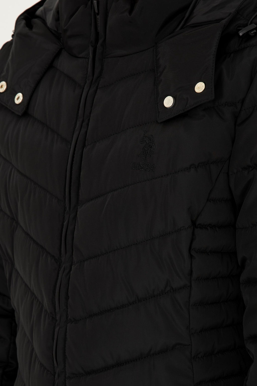 Женское черное пальто - U.s. polo assn фото 7