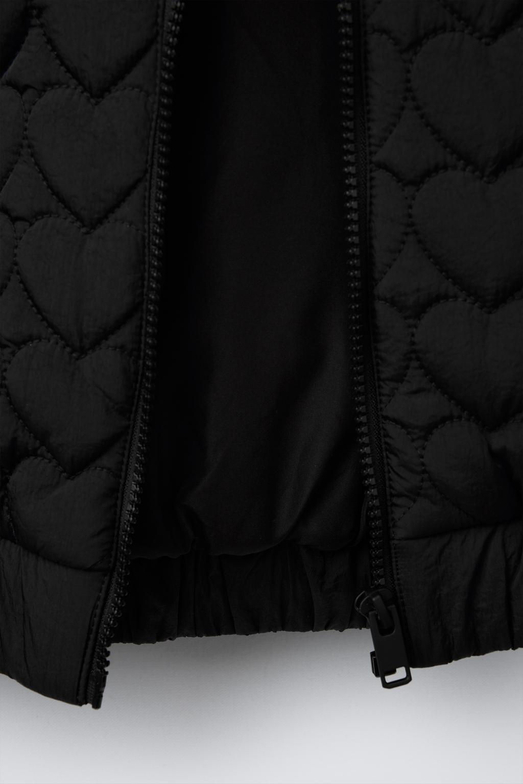 QUILTED BOMBER JACKET WITH HEARTS - Zara фото 8