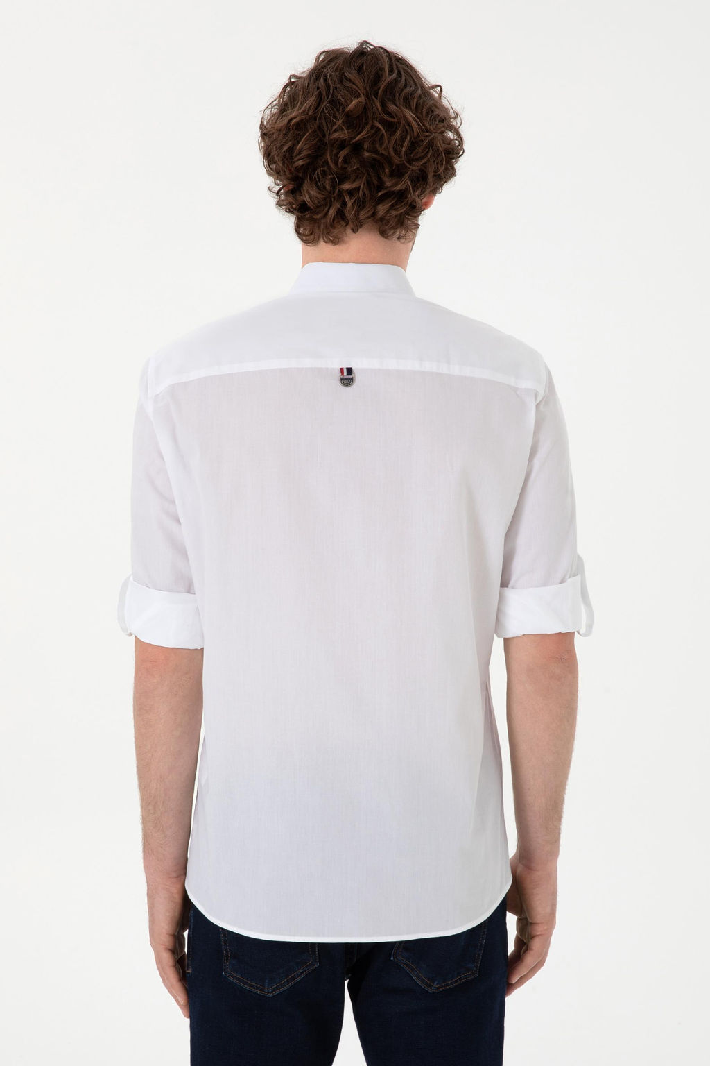 Erkek Beyaz Uzun Kollu G_mlek Sepette S_rpriz _ndirim - U.s. polo assn фото 5