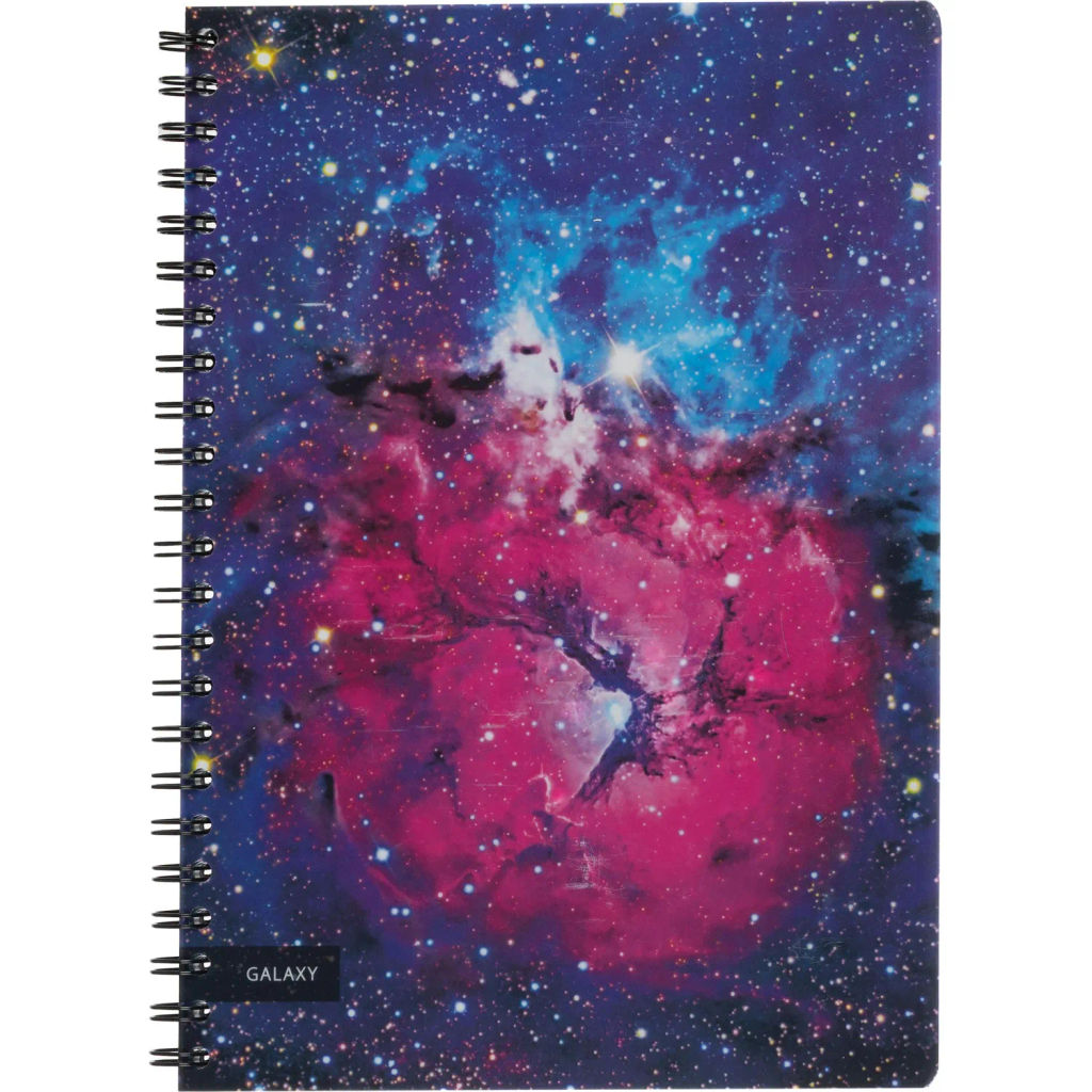 Бизнес-тетрадь 120л,А4,Space Galaxy,300х210мм,70г/квм,белый,карман - Attache фото 2