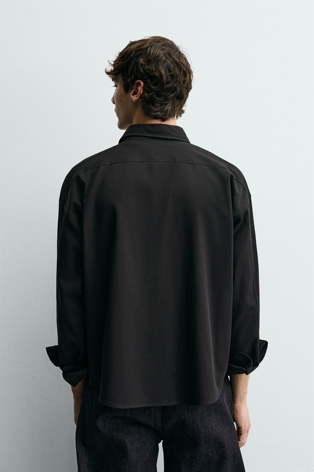 Рубашка Fluida Relaxed Fit черная