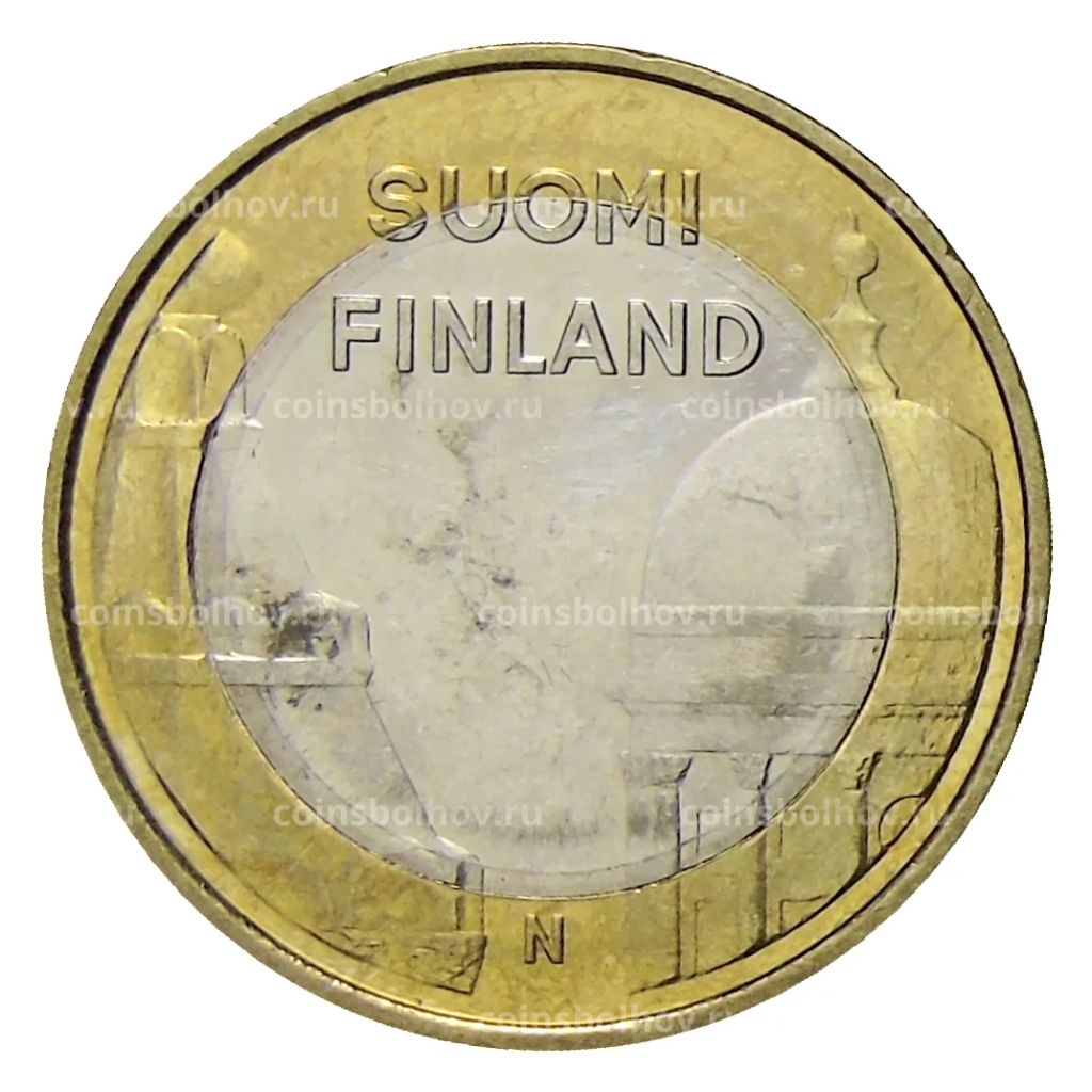 5 евро 2012 года Финляндия  Исторические регионы Финляндии. Строения  Уусимаа