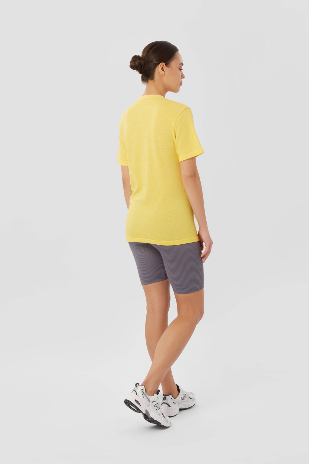 TEKSA Футболка женская WSS 001 yellow-white