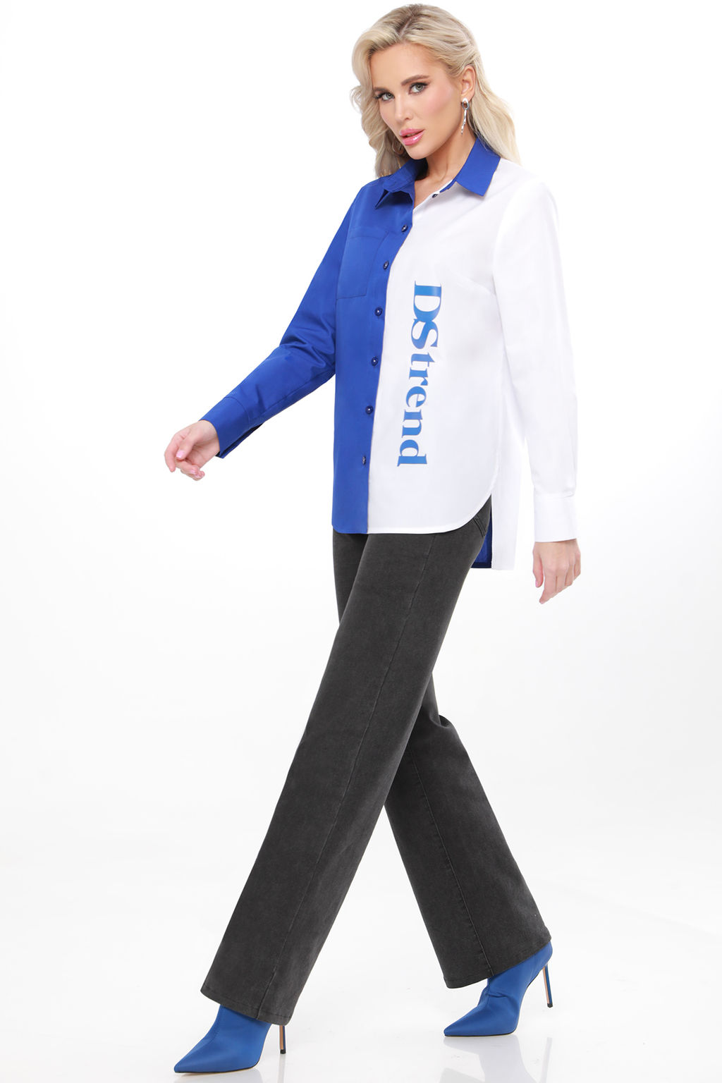 Рубашка Тренд с подиума, электрик - Dstrend фото 2