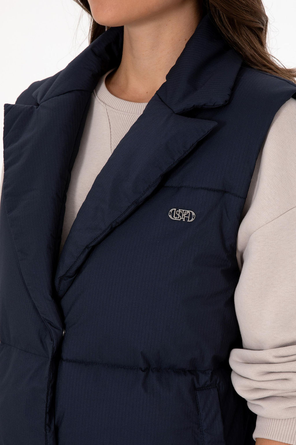 Kad_n Lacivert Yelek Sepette S_rpriz _ndirim - U.s. polo assn фото 7
