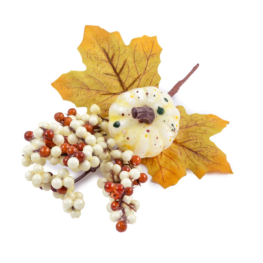 Blumentag VDJ-43 Веточка осенняя с ягодами и тыквой 25 х 3 х 1 шт. 01  фото 3