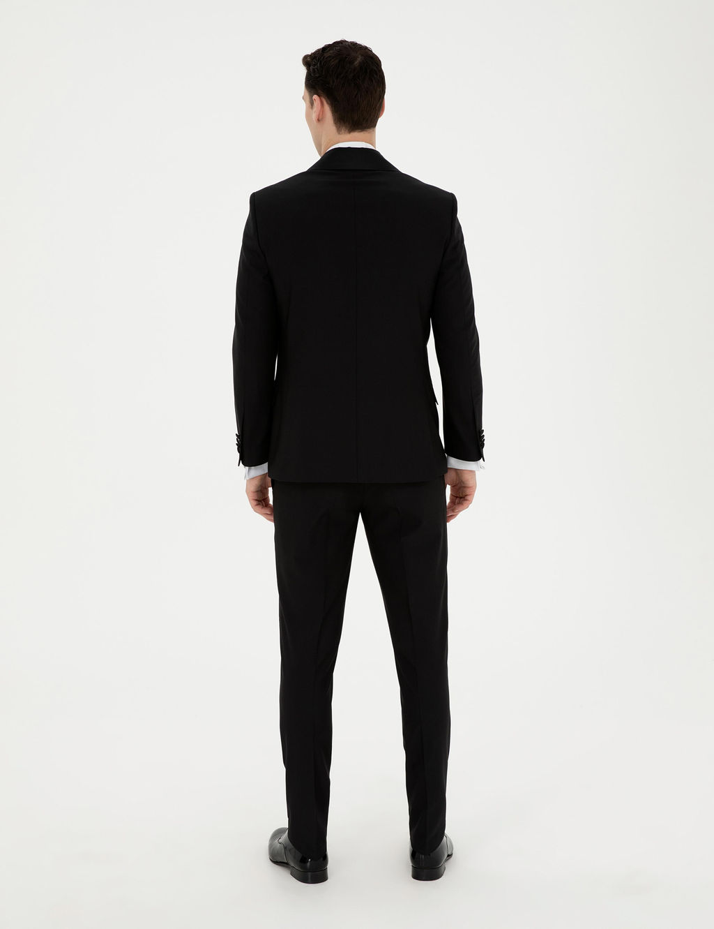 Смокинг Siyah Ex Slim Fit с жилетом черный