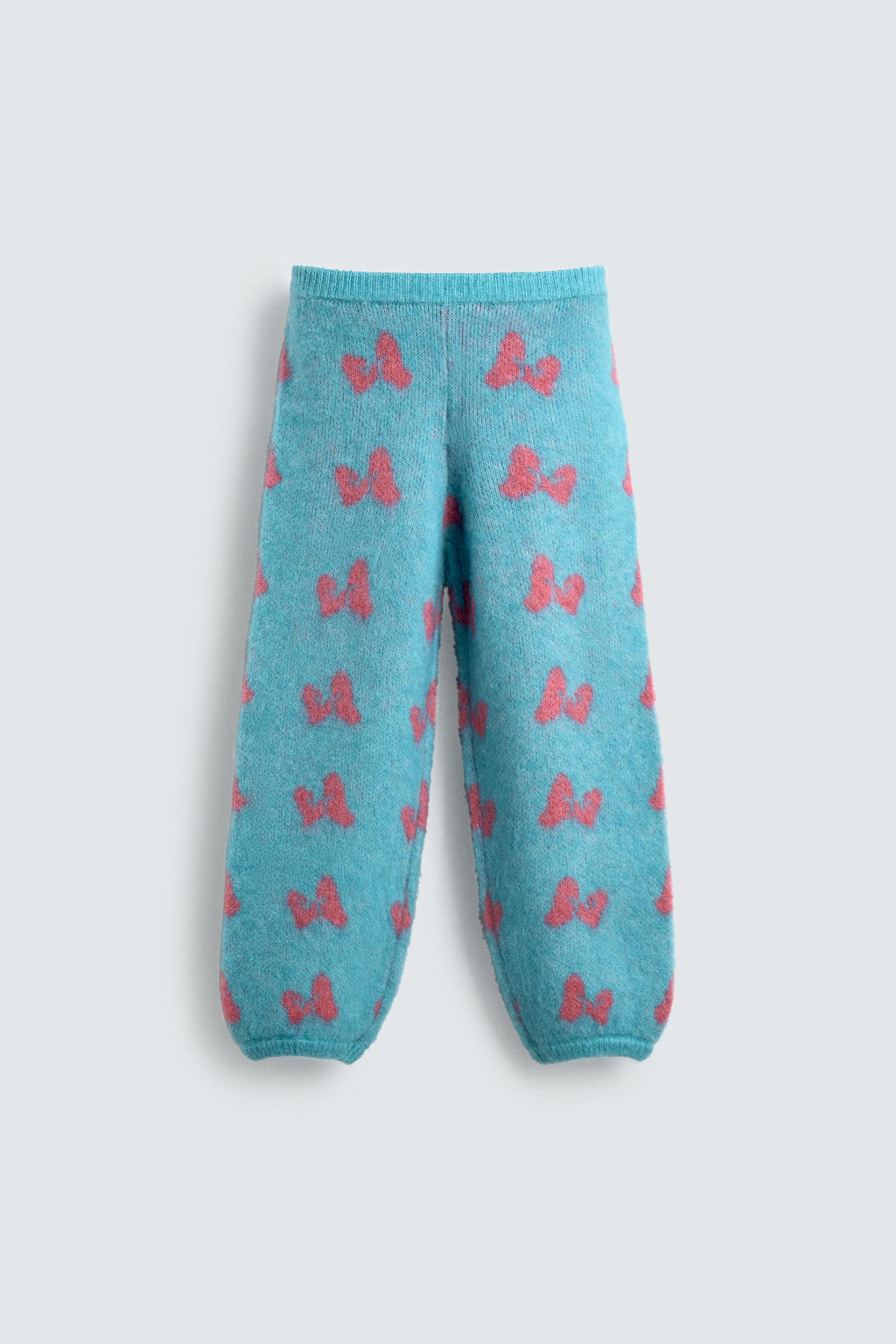 INTARSIA KNIT TROUSERS WITH BOWS HARRY LAMBERT FOR ZARA X DISNEY